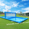 33FT Inflatable Volleyball Court, 2 in 1 Volleyball Pool Football Court Water Soccer Field with 800W Blower for Beach Backyard Outdoor Summer Party,33ft(L) x 16.5ft(W) x 7ft(H)