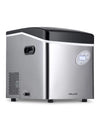 Newair Portable Ice Maker 50 lb. Daily, 12 Cubes in Under 7 Minutes - Compact Countertop Design - 3 Size Bullet Shaped Ice - for Kitchen/Office/RV/Bar - Stainless Steel