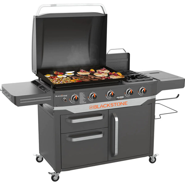 5 Burner 28" Propane Griddle with Range Top