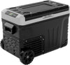 12 Volt Refrigerator, 37QT(35L) Electric Cooler, Portable Freezer 12V/24V DC 110-240V AC, 12V Fridge -4~68, 12V Cooler with Wheels & 2 Baskets for Travel, Truck, Boat, Camping