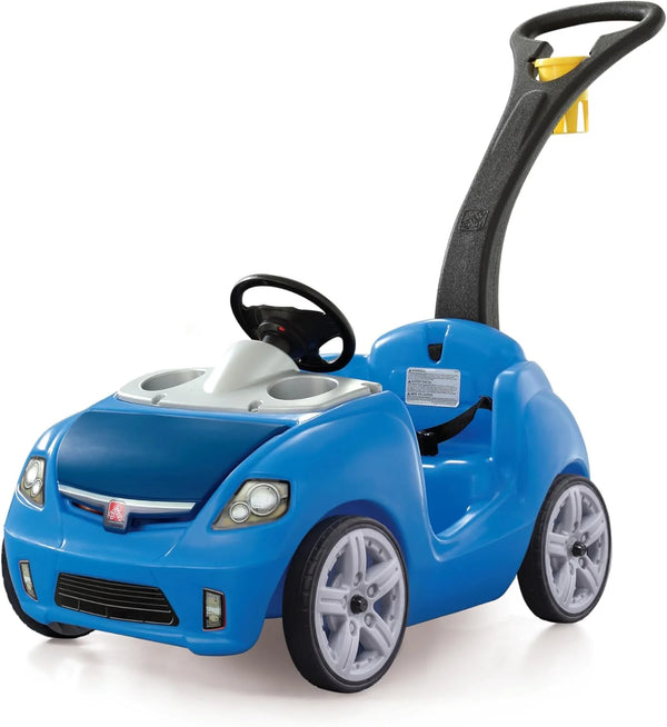 Step2 Whisper Ride II Ride On Push Toy Car, Pink – Ride On Car with Included Seat Belt, Easy Storage and Transport, Makes a Great Stroller Alternative
