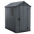 4' x 6' Outdoor Garden Tool Storage Shed w/ Window, Graphite