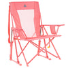 Comfort Pro Rocker Foldable Rocking Camp Chair, Blush
