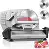 Meat Slicer Electric Deli Food Slicer with 7.5" Removable Stainless Steel Blade, Cuts Meat, Cheese, Bread, Silver