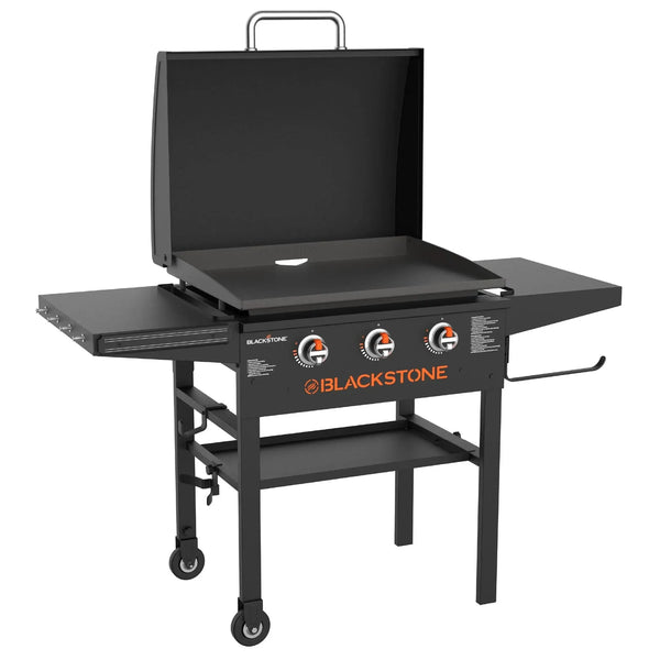 3-Burner 28" XL Griddle with Hood in Black