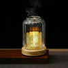 Full Wispoak Lantern Warmer kit with accessories on marble background