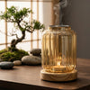Wispoak Vintage Glass Lantern Botanical Warmer — main product photo front view