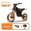 Soleil01 2000W Electric Dirt Bike Adult, 48V 21AH 37MPH, Electric Motorcycle 14"&12"Tire Off-Road Dirt EBikes Full suspension
