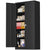 72 Black Storage Cabinet with Doors