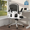 Silybon Ergonomic Office Chair, Comfort Home Office Task Chair with Flip-Up Arms and Adjustable Height