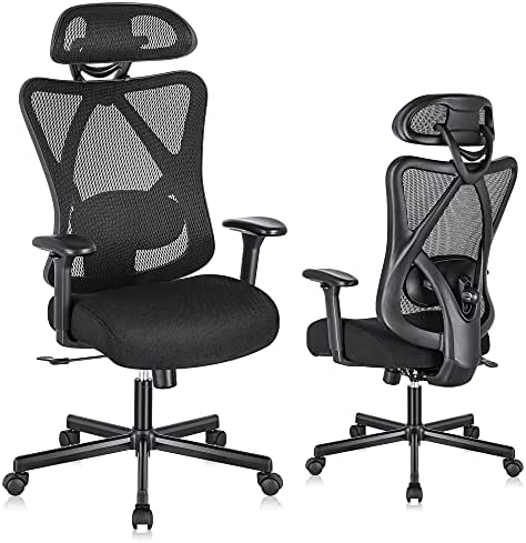 SUNNOW Ergonomic Office Chair, Mesh Computer Desk Chair, High Back Executive Task Chair