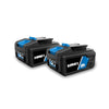 2 Pack 20V Lithium-Ion 4.0AH Batteries (Charger Not Included)