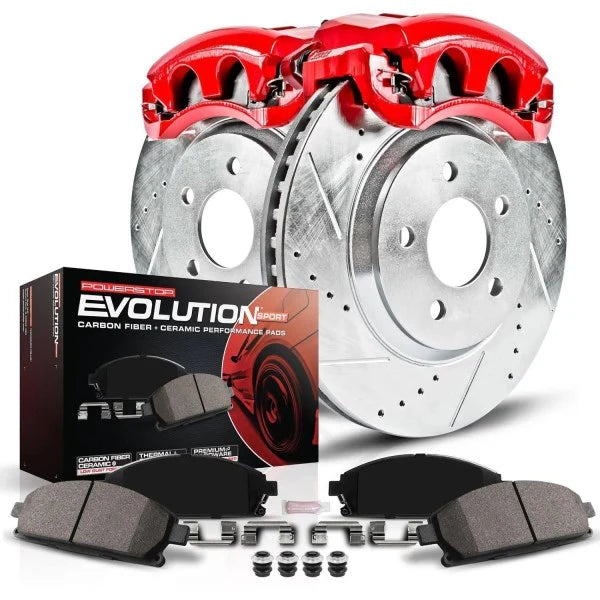 (KC2554) Z23 Evolution Sport Brake Kit with Calipers, Front and Rear