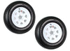 2-pack trailer tires on rim ST205/75D15 205/75 D 15 inch LRC 5-hole white spokes 1