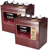 T-875 8V 170Ah Flooded Lead Acid GC2 Deep Cycle Battery x2