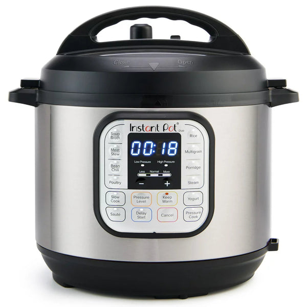 Duo 6 Qt 7-in-1 Electric Pressure Cooker with Easy-Release Switch, Stainless Steel