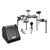 Alesis Nitro Mesh Electronic Drum Kit with DA25 Amp, Dual-Zone Snare, 8′′ Mesh Toms, 10′′ Cymbals, 25W Amp