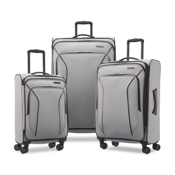 X-Lite 3-Piece Luggage Set with Spinner Wheels - Light Grey