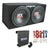 TNE212D 12" 1200W Dual Loaded Car Subwoofer and Boss 1100W Amplifier w/ Kit