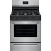 Frigidaire 30 inch (76 cm) wide freestanding 5-burner stainless steel gas hob FCRG3052AS