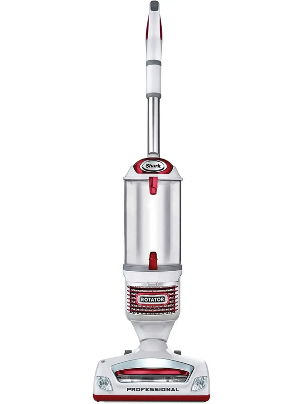 NV501 Rotator Professional Lift-Away Upright Vacuum with HEPA Filter, Swivel Steering, LED Headlights, Wide Upholstery Tool, Dusting Brush & Crevice Tool, White/Red, 12, 18, 14.