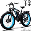 Electric Bike for Adults, Peak 4000W Dual Motor Ebike，26" Fat Tire Electric Mountain bike, 48V 23AH Removable Battery UL 2849.