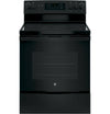 GE 30′′ Freestanding Electric Range, Black – Dual-Element Cooktop, Convection Oven, Self-Cleaning