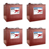 T-105 C 6V 225Ah Deep Cycle Golf Cart Batteries (Pack of 4)