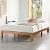 12 Inch Solid Wood Platform Bed with Wooden Slats