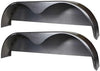 72×10-3/4 Tandem Axle Steel Trailer Fender with Back Plate Welded In (2-Pack)