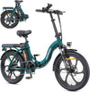 1 Electric Bicycle for Adults, 250 W Folding Electric Bicycle with 36 V 13 Ah Removable Battery, Speed 25 km/h and Range 100 Km, 20 x 3.0 Inch Fat Tyre