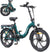 1 Electric Bicycle for Adults, 250 W Folding Electric Bicycle with 36 V 13 Ah Removable Battery, Speed 25 km/h and Range 100 Km, 20 x 3.0 Inch Fat Tyre