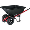 HERRAMIENTAS 8 cu ft / 300 lb Capacity Duas Poly Wheelbarrow with Wood Handle