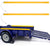 ECOTRIC Utility Trailer Tailgate Lift Assist System, Steel, 400 lbs Capacity, Yellow, Model LYAM-468