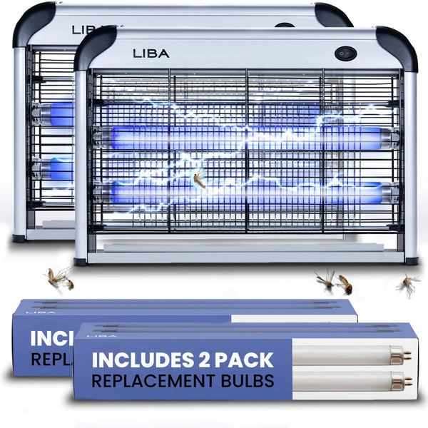 LiBa 2-Pack Electric Bug Zapper Indoor Insect Killer