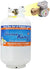 2025 Flame King YSN330 30lb Steel Propane Tank Cylinder with Gauge and OPD Valve for Grills and BBQs Camping Fishing & Outdoor Activities White