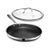 12-Inch Hybrid Nonstick Fry Pan with Glass Lid, Oven & Dishwasher Safe, Silver