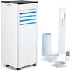 Exhaust Hose 7000 BTU 4-in-1 Mobile Air Conditioner Quiet Operation Digital Display + Remote Control Window Installation Set 24 Hour Timer for Rooms up to 20 m2