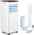 Exhaust Hose 7000 BTU 4-in-1 Mobile Air Conditioner Quiet Operation Digital Display + Remote Control Window Installation Set 24 Hour Timer for Rooms up to 20 m2