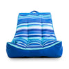 Captain's Float No Inflation Needed Pool Lounger with Drink Holder, Blurred Blue Double Sided Mesh, Quick Draining Fabric, 3 feet