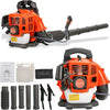 ZTGD Backpack Gas Powered Leaf Blower Gasoline Backpack Grass Blower with Air-Cooled