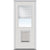 National Door Company Steel Exterior Door, Primed, 1/2 Lite with Clear Glass Internal Blinds & Pet Door, Right Hand Inswing, 32′′x80′′