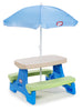 Easy Store Kids Durable Picnic Table with Umbrella, Indoor Outdoor, Ages 2+