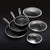 6 Piece Hybrid Stainless Steel Cookware Pan Set