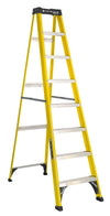 Louisville Ladder 8' Fiberglass Step Ladder, 12' Reach, 250 lbs Load Capacity, W-3118-08