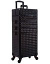 AROUS 5 in 1 Professional Makeup Train Case with 360° Swivel Wheels