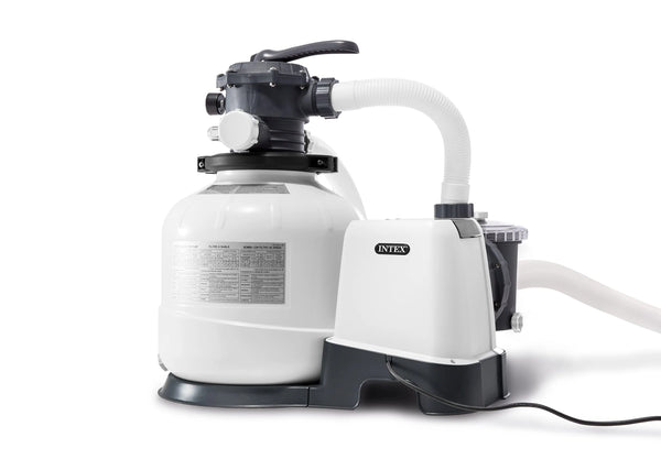 26651EG SX3000 Krystal Clear Sand Filter Pump for Above Ground Pools, 16in, Light gray