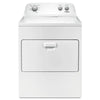 Whirlpool 7.0 cubic foot (approx. 198 liters) clothes dryer, AutoDry™ system, Wrinkle Shield™, white
