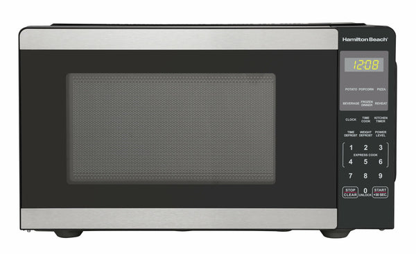 0.9 Cu Ft 900W Stainless Steel Countertop Microwave Oven