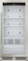 EdgeStar VBM101 22" Wide 10.1 Cu. Ft. Commercial Beverage Merchandiser – Stainless Steel, Temp Alarm, Reversible Door